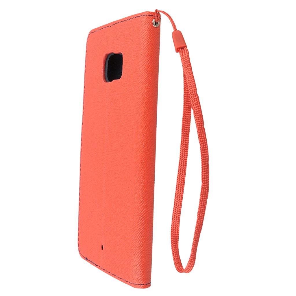 Pokrowiec etui z klapk na magnes Fancy Case czerwono-granatowe HTC U Ultra / 7