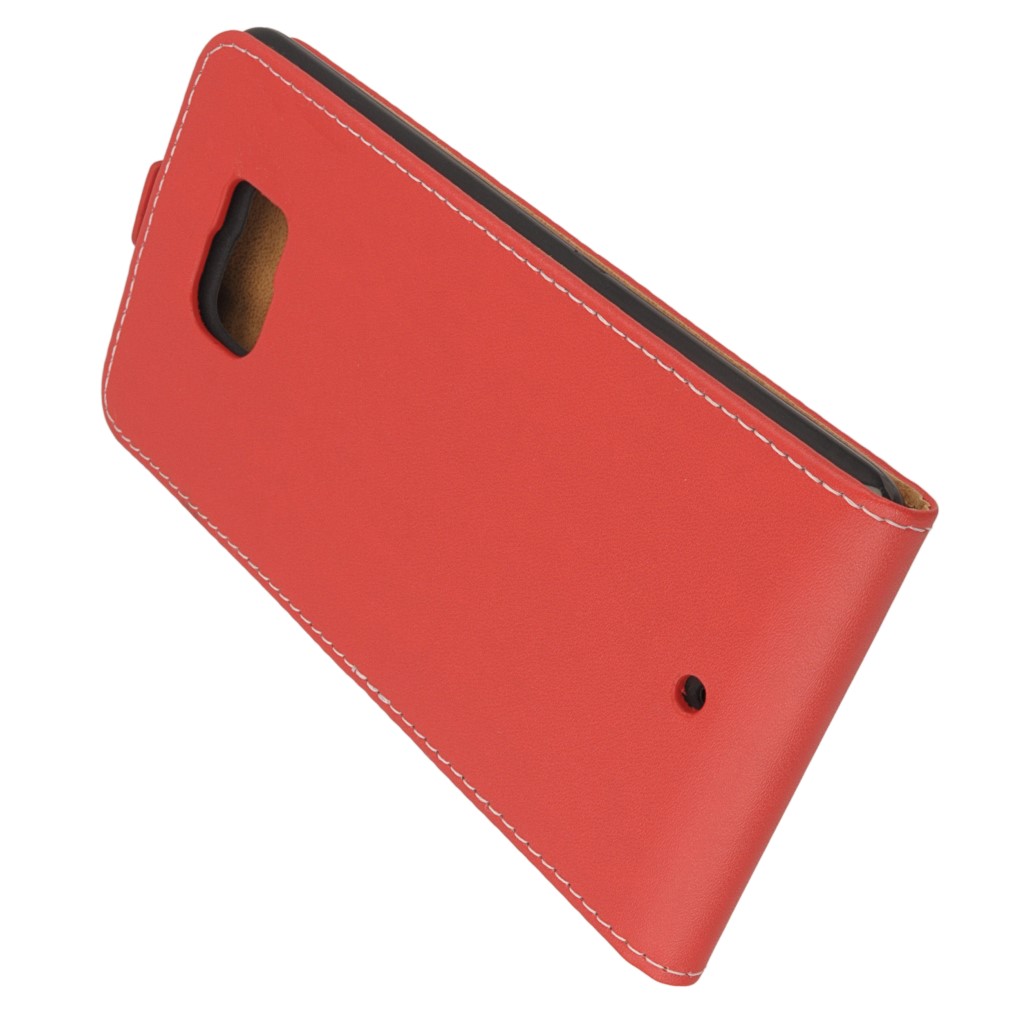 Pokrowiec z klapk na magnes Prestige Slim Flexi czerwony HTC U Ultra / 4