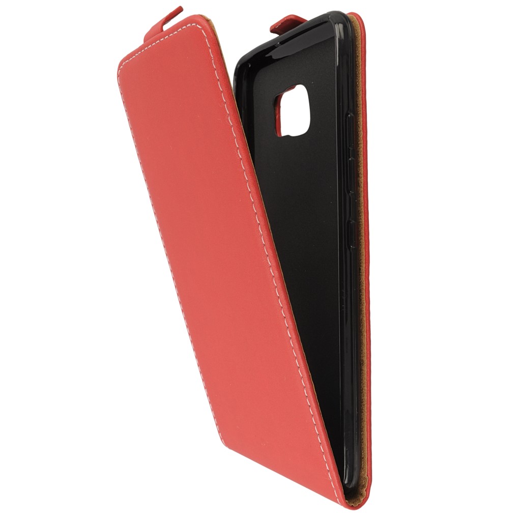 Pokrowiec z klapk na magnes Prestige Slim Flexi czerwony HTC U Ultra / 5