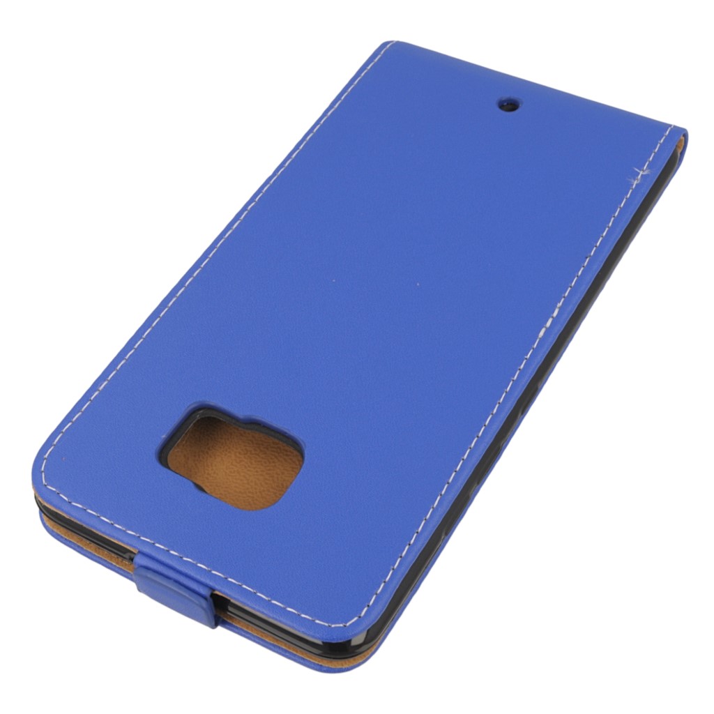 Pokrowiec z klapk na magnes Prestige Slim Flexi niebieski HTC U Ultra / 3