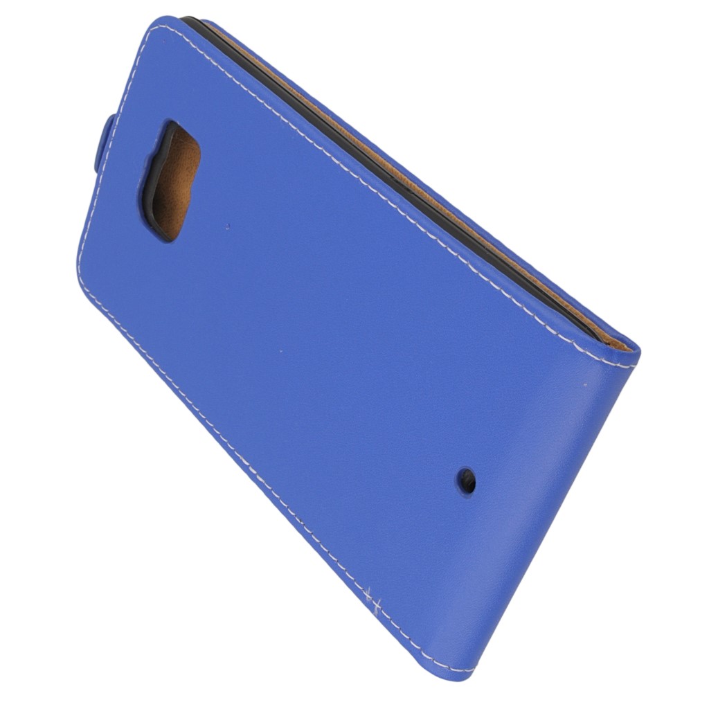 Pokrowiec z klapk na magnes Prestige Slim Flexi niebieski HTC U Ultra / 4