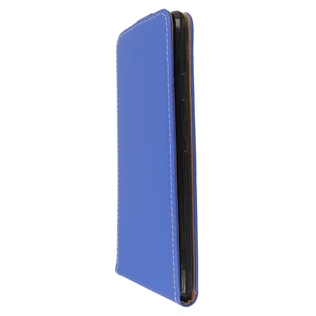 Pokrowiec z klapk na magnes Prestige Slim Flexi niebieski HTC U Ultra / 6