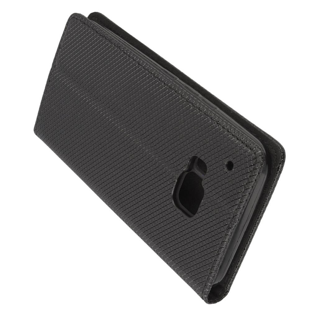 Pokrowiec etui z klapk Magnet Book czarne HTC One M9 / 4