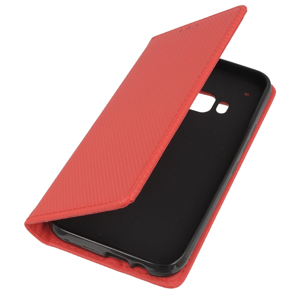 Pokrowiec etui z klapk Magnet Book czerwone HTC One M9 Prime CE