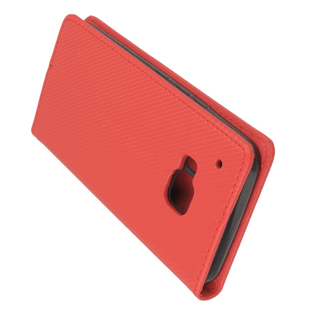 Pokrowiec etui z klapk Magnet Book czerwone HTC One M9 Prime CE / 4
