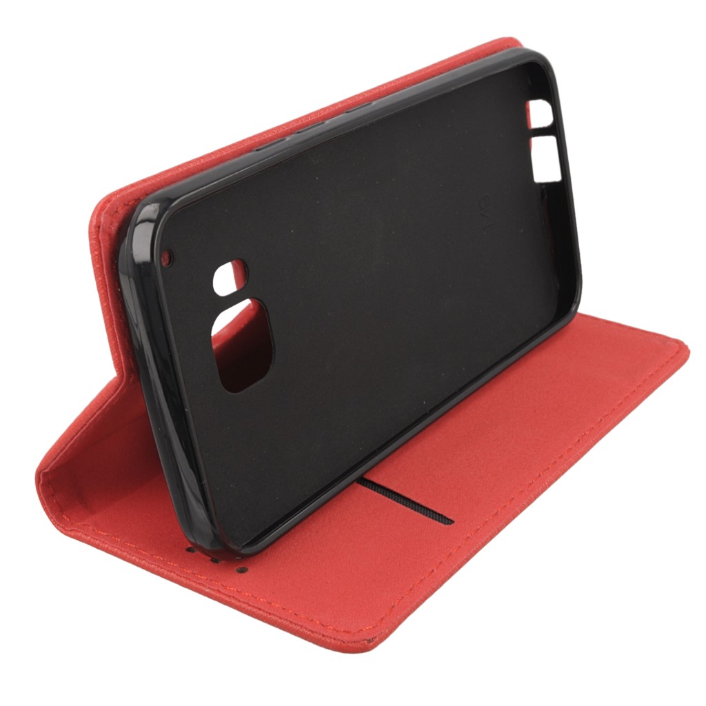Pokrowiec etui z klapk Magnet Book czerwone HTC One M9 Prime CE / 9