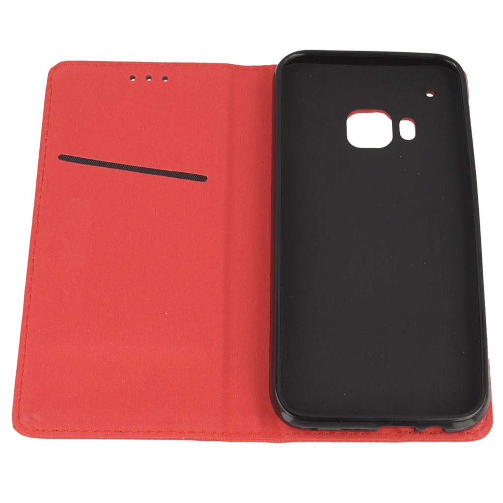 Pokrowiec etui z klapk Magnet Book czerwone HTC One M9 Prime CE / 10