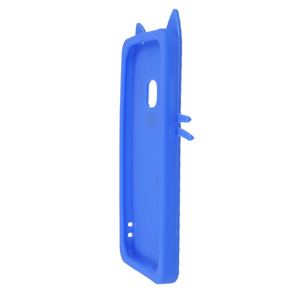 Pokrowiec etui silikonowe 3D Kotka niebieskie HUAWEI P10 Lite / 8