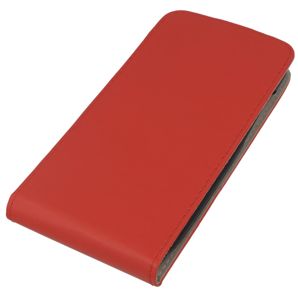 Pokrowiec z klapk� na magnes Prestige Slim Flexi czerwony HUAWEI Ascend Y600 / 3