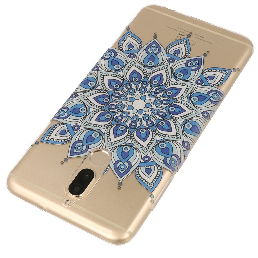Pokrowiec etui silikonowe wzr Kwiat Mandala niebieski Xiaomi Redmi K30 Pro / 2