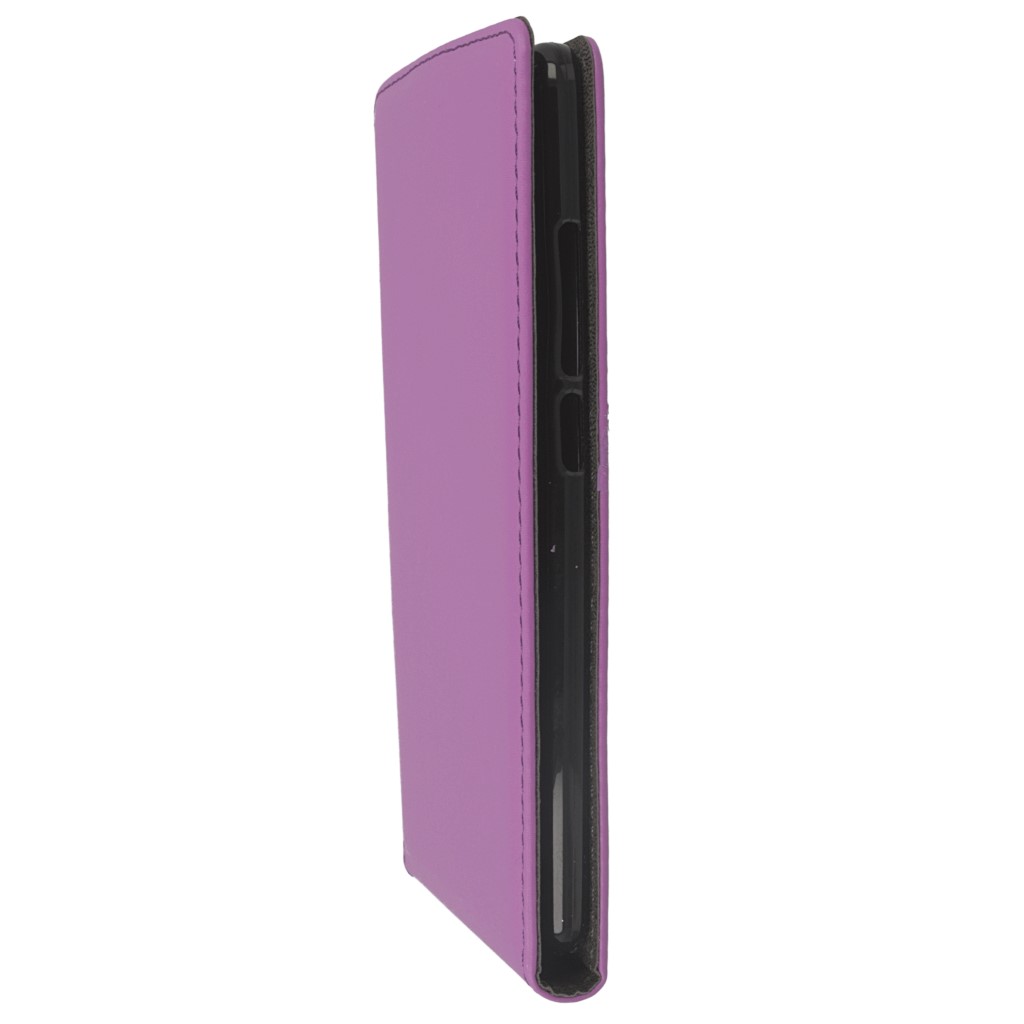 Pokrowiec z klapk� na magnes Prestige Slim Flexi fioletowy HUAWEI Mate S / 6