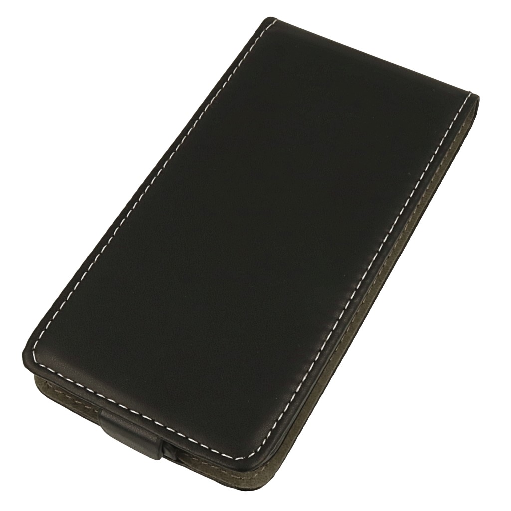 Pokrowiec z klapk� na magnes Prestige Slim Flexi czarny HUAWEI P20 Lite / 3