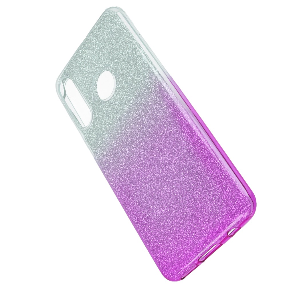 Pokrowiec etui z brokatem Bling Ombre rowe HUAWEI P30 Lite / 3