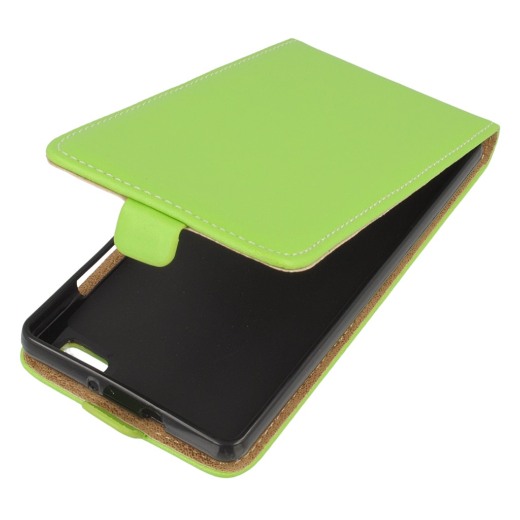 Pokrowiec z klapk na magnes Prestige Slim Flexi zielony myPhone Pocket 2