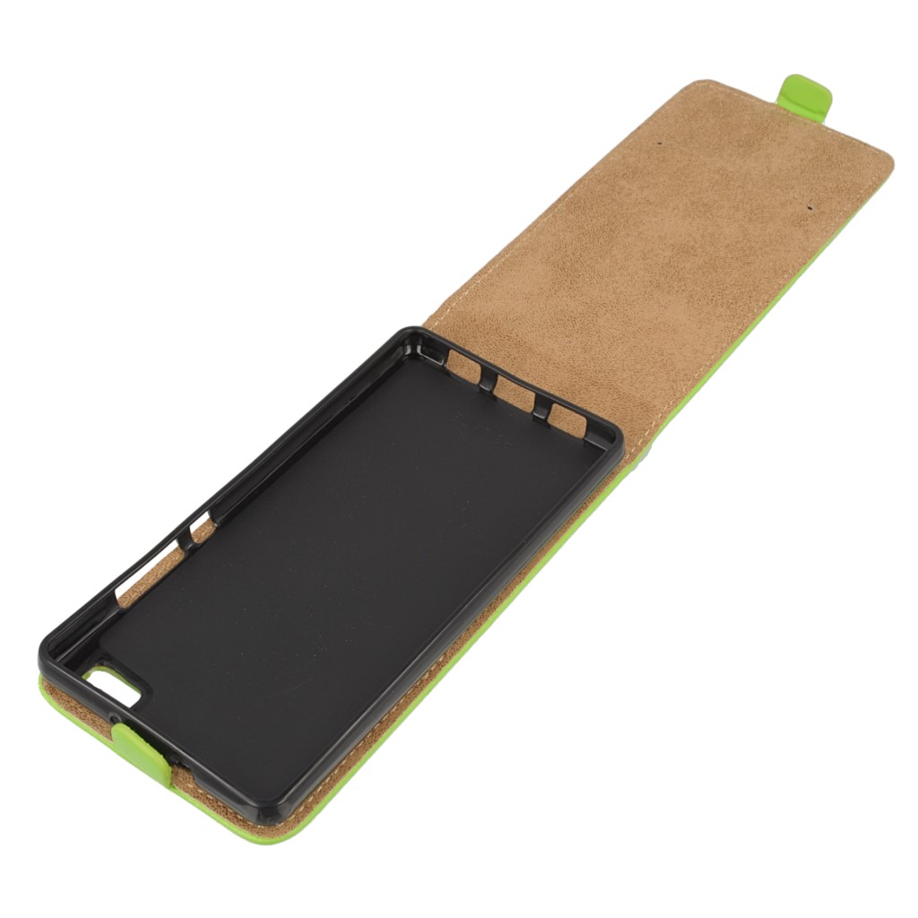Pokrowiec z klapk na magnes Prestige Slim Flexi zielony myPhone Pocket 2 / 6