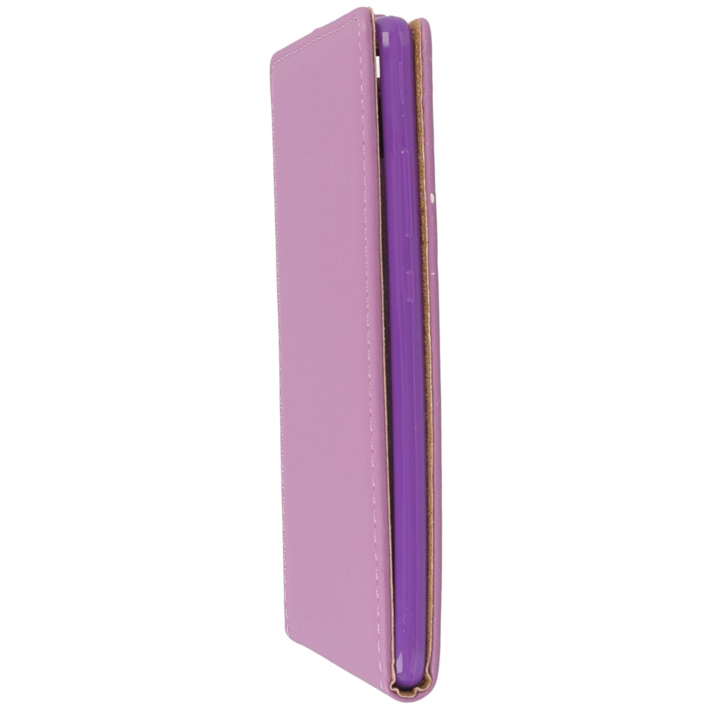 Pokrowiec z klapk na magnes Prestige Slim Flexi fioletowy LG G4s / 6