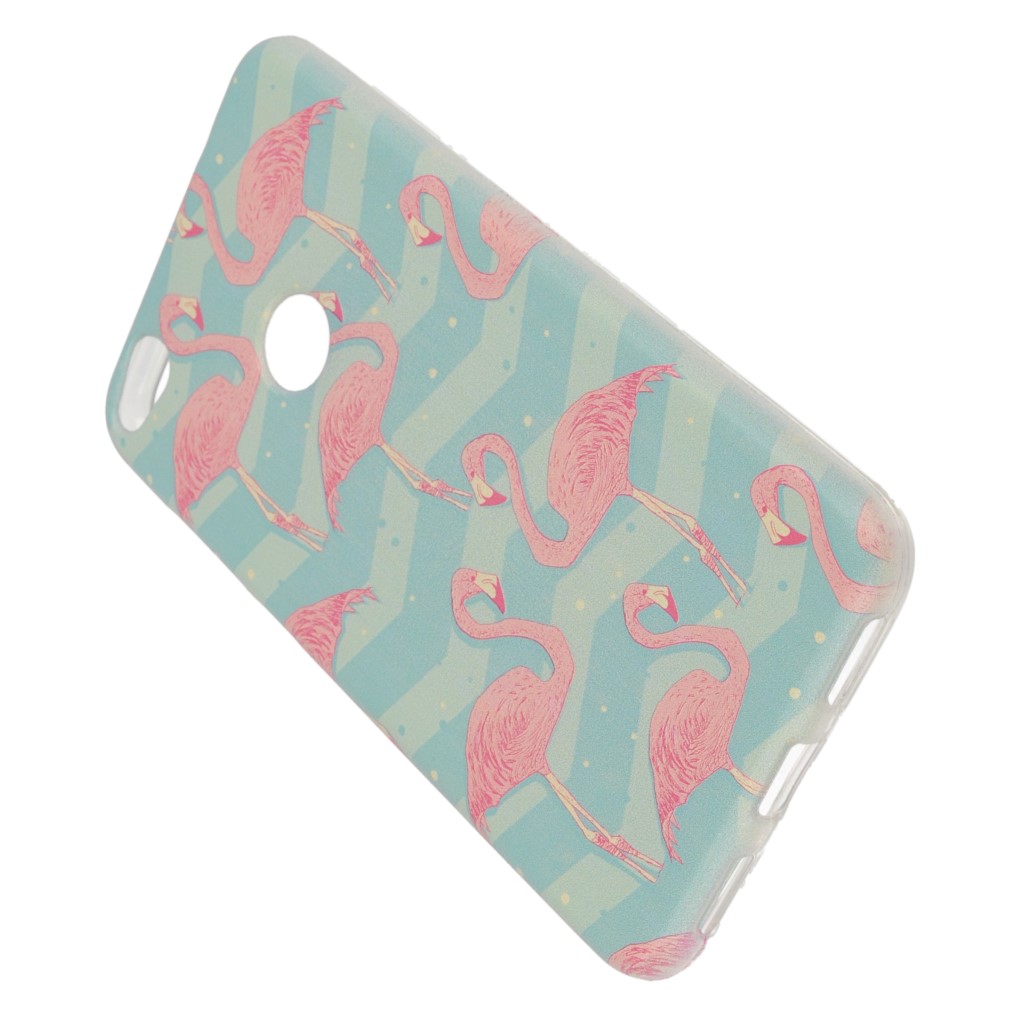 Pokrowiec etui silikonowe wzr Flamingi APPLE iPhone 15 Pro / 5