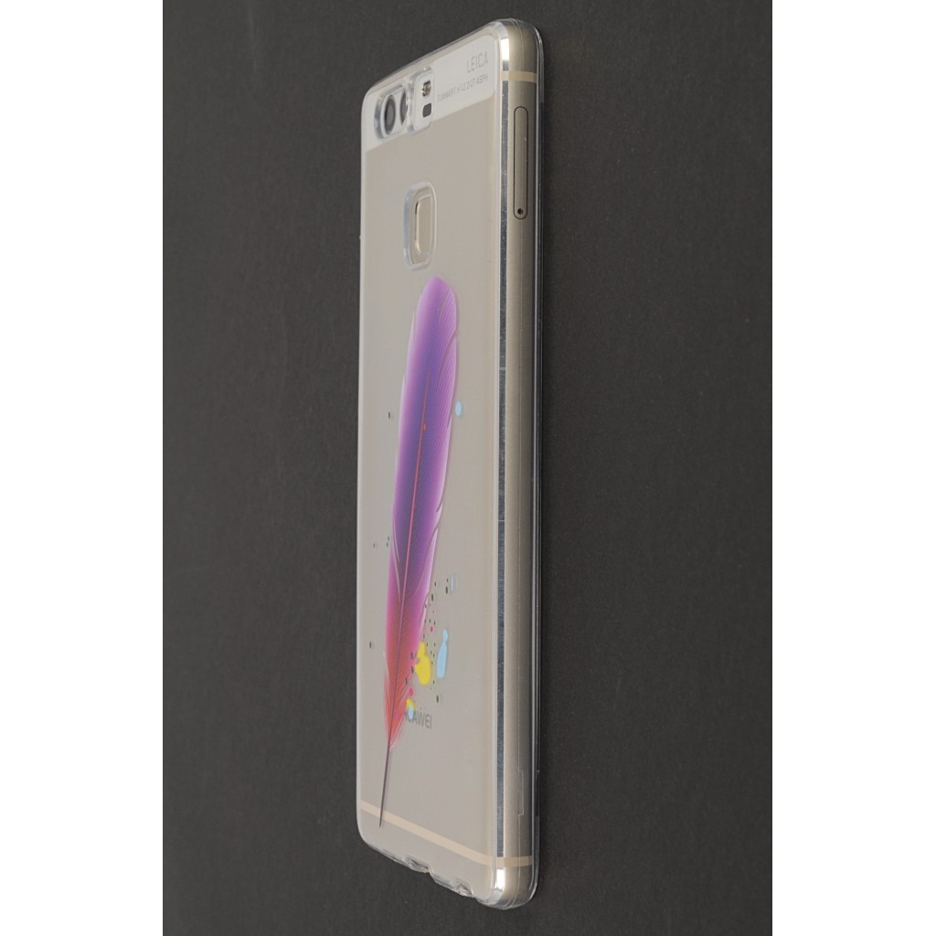 Pokrowiec etui żelowe Piórko fioletowe HUAWEI P9 / 4 Pokrowiec etui żelowe Piórko fioletowe HUAWEI P9 / 4