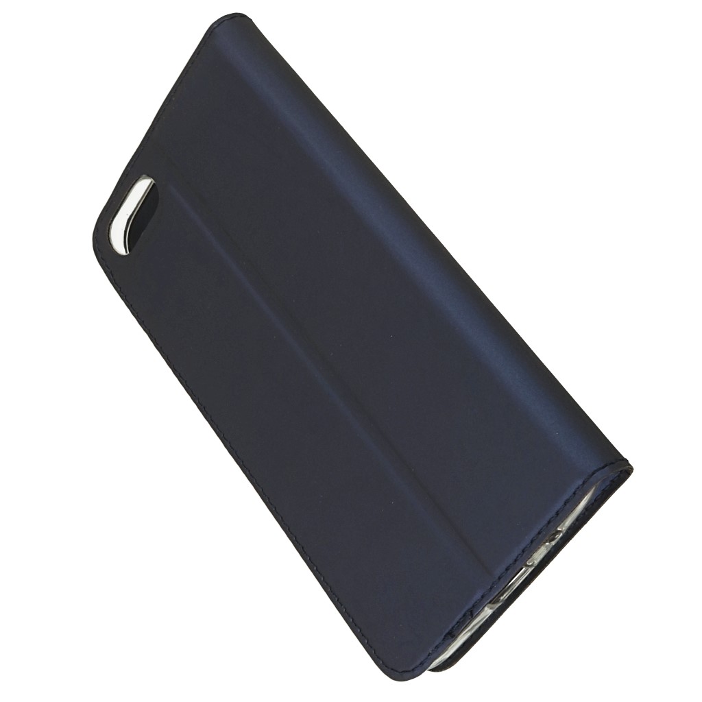 Pokrowiec etui Smart Look Cover z okienkiem granatowe HUAWEI Honor 7S / 5