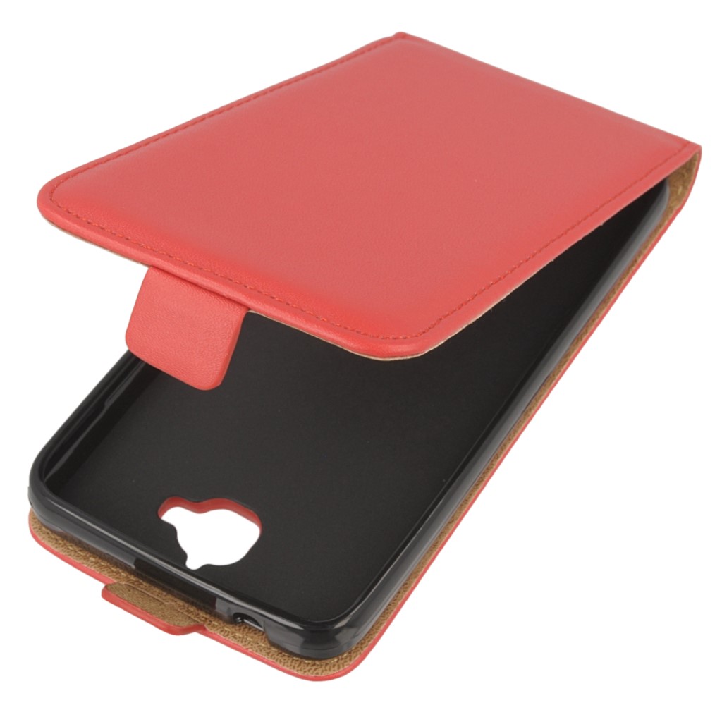 Pokrowiec z klapk na magnes Prestige Slim Flexi czerwony HUAWEI Y6 Pro
