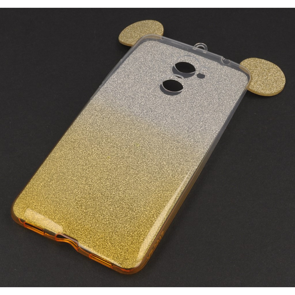 Pokrowiec back case brokatowa Myszka zote HUAWEI Y7 / 2