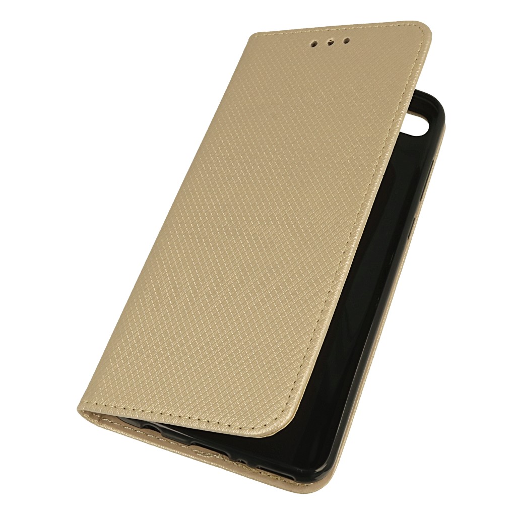 Pokrowiec etui z klapk� Magnet Book z�ote HUAWEI Y9 2018