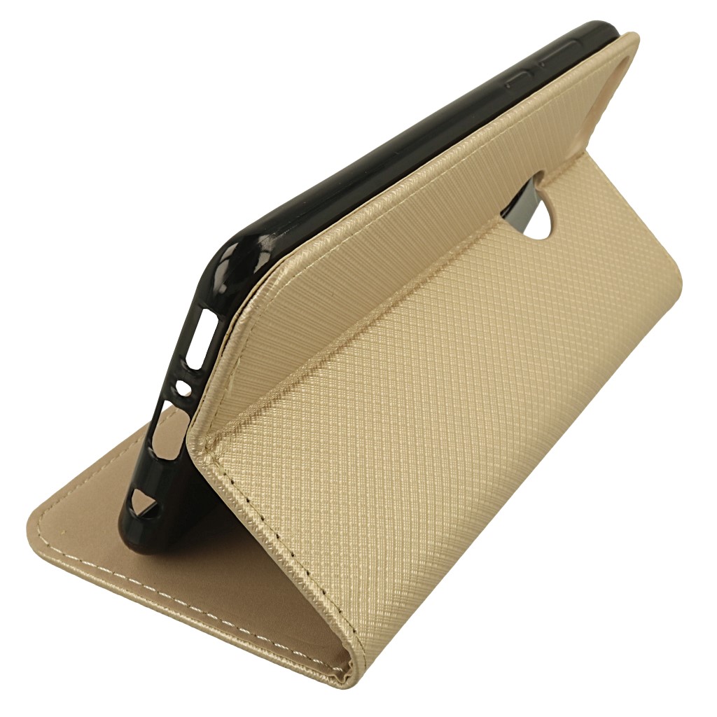 Pokrowiec etui z klapk� Magnet Book z�ote HUAWEI Y9 2018 / 3