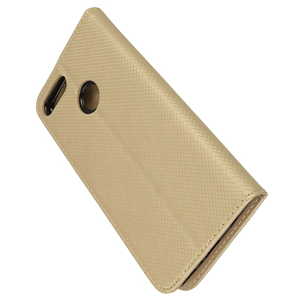 Pokrowiec etui z klapk� Magnet Book z�ote HUAWEI Y9 2018 / 5