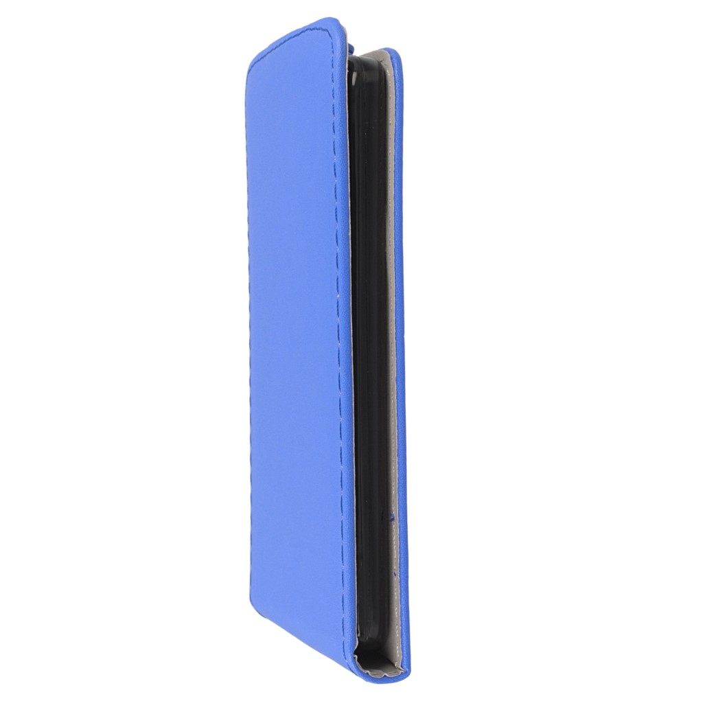 Pokrowiec z klapk na magnes Prestige Slim Flexi niebieski HUAWEI Ascend Y530 / 6