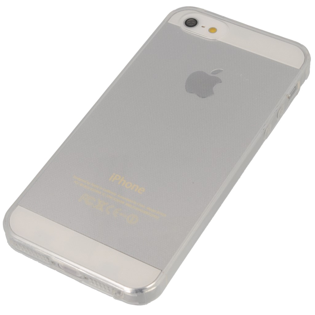 Pokrowiec silikonowe etui Back Case przeroczyste APPLE iPhone 5s