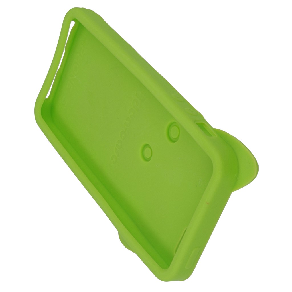 Pokrowiec silikonowe etui 3D Krlik zielony APPLE iPhone 5 / 8