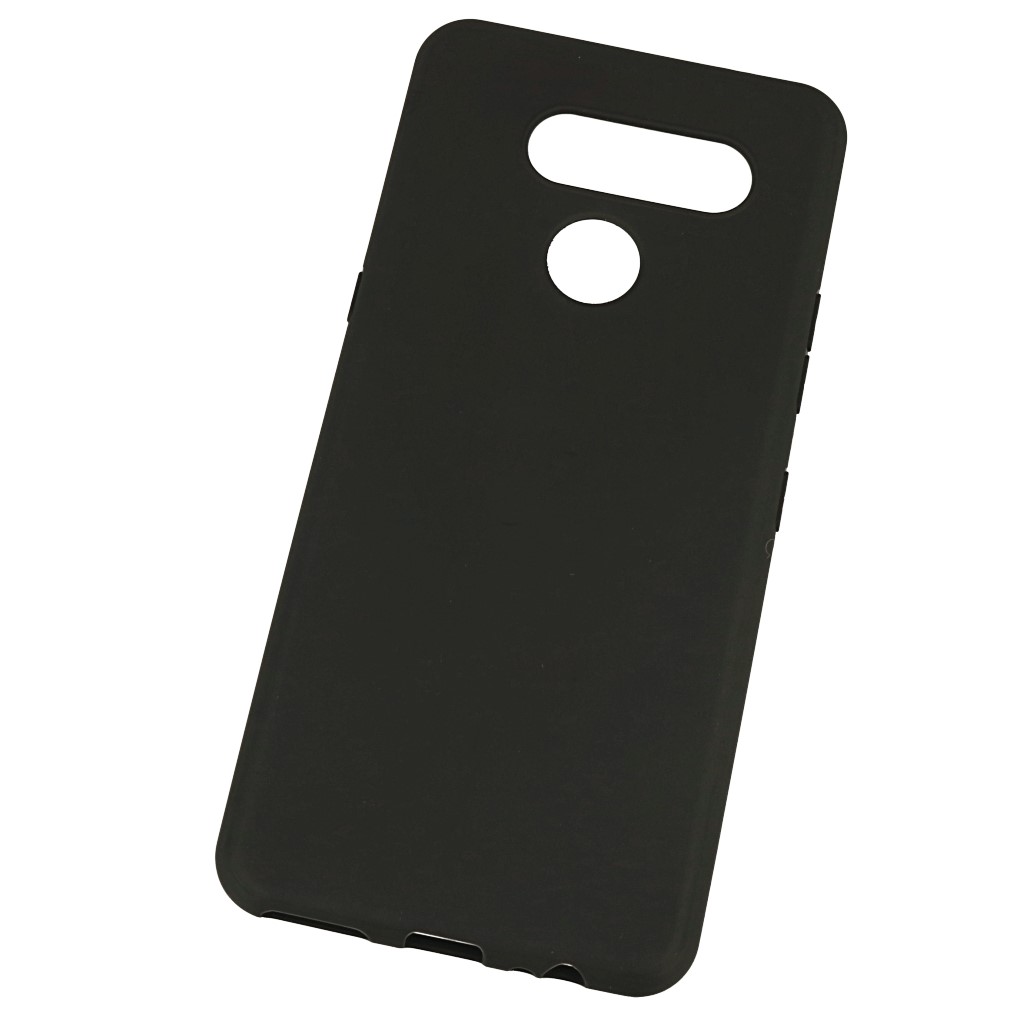 Pokrowiec Nakadka z matowego silikonu Back Case Matt czarna LG G7 ThinQ