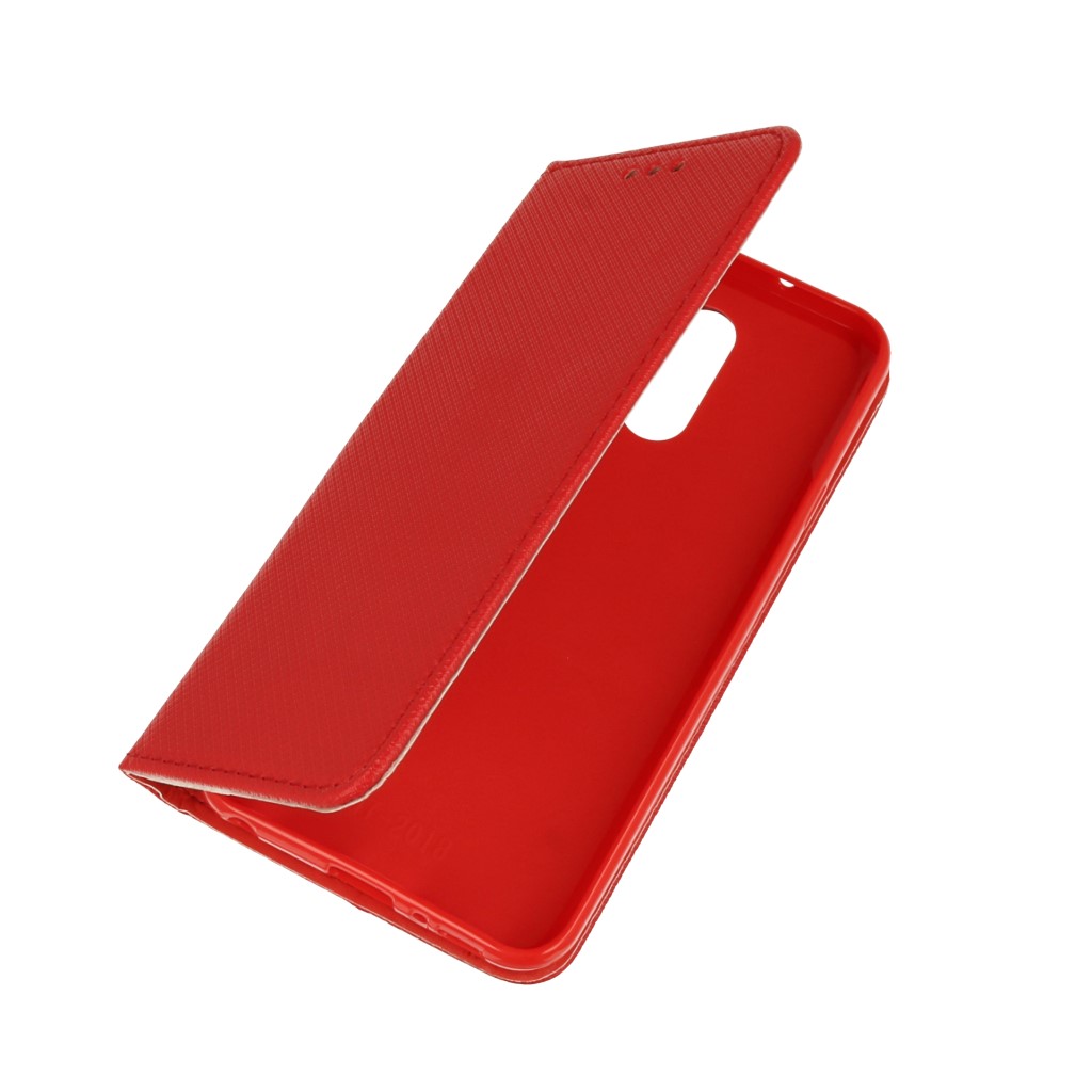 Pokrowiec etui z klapk Magnet Book czerwone LG Q7