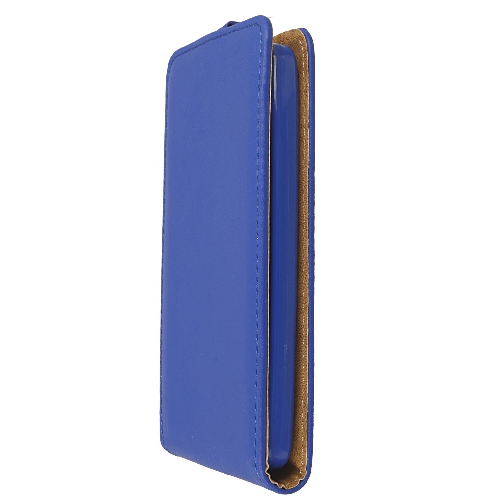 Pokrowiec z klapk na magnes Prestige Slim Flexi niebieski LG L Fino / 4