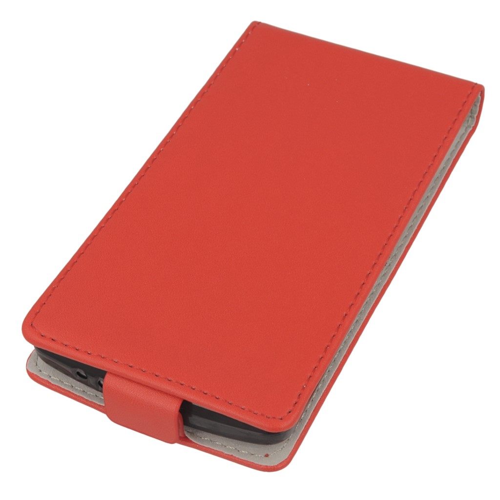 Pokrowiec z klapk na magnes Prestige Slim Flexi czerwony LG G3 mini / 2