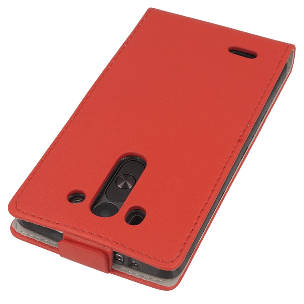 Pokrowiec z klapk na magnes Prestige Slim Flexi czerwony LG G3 mini / 4
