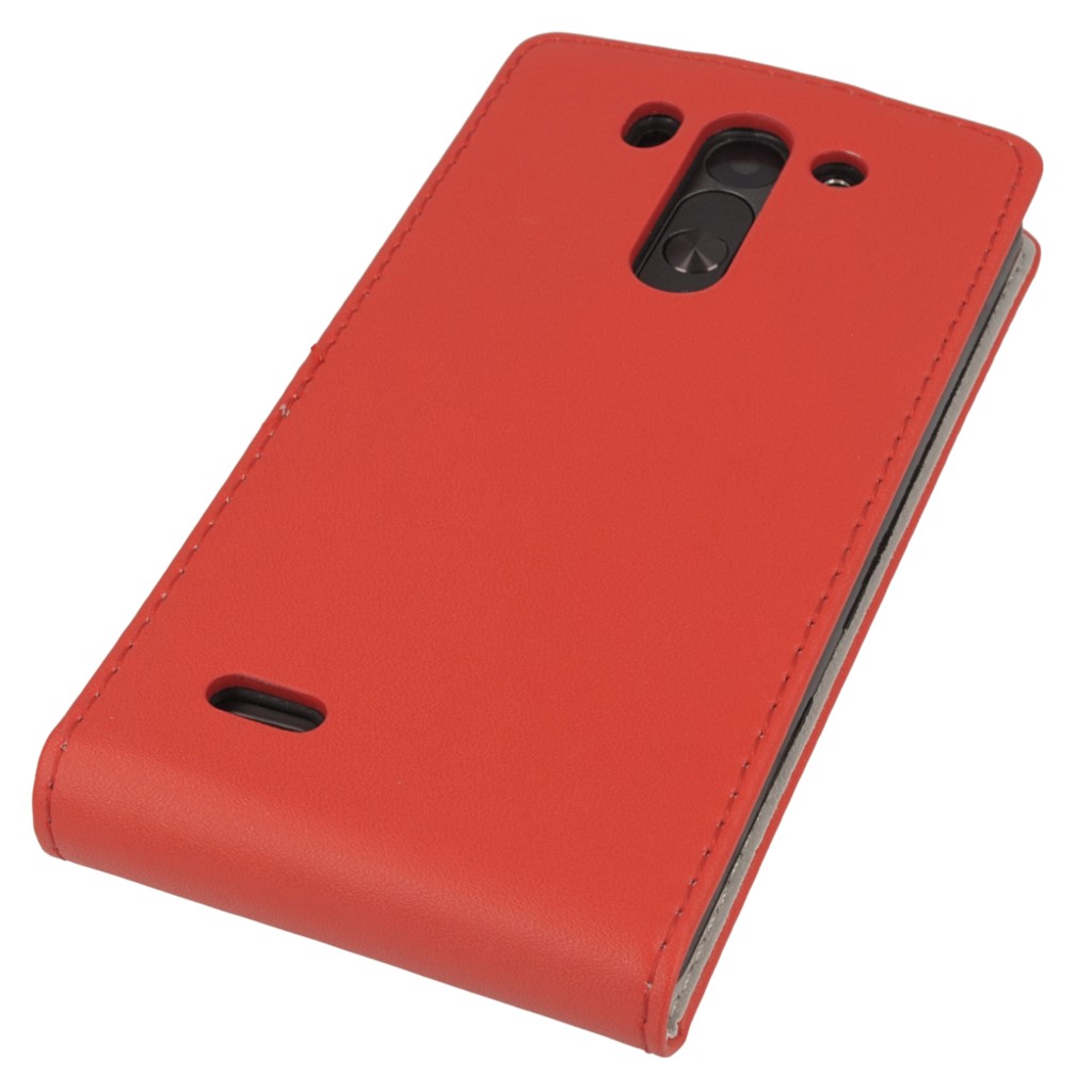 Pokrowiec z klapk na magnes Prestige Slim Flexi czerwony LG G3 mini / 5