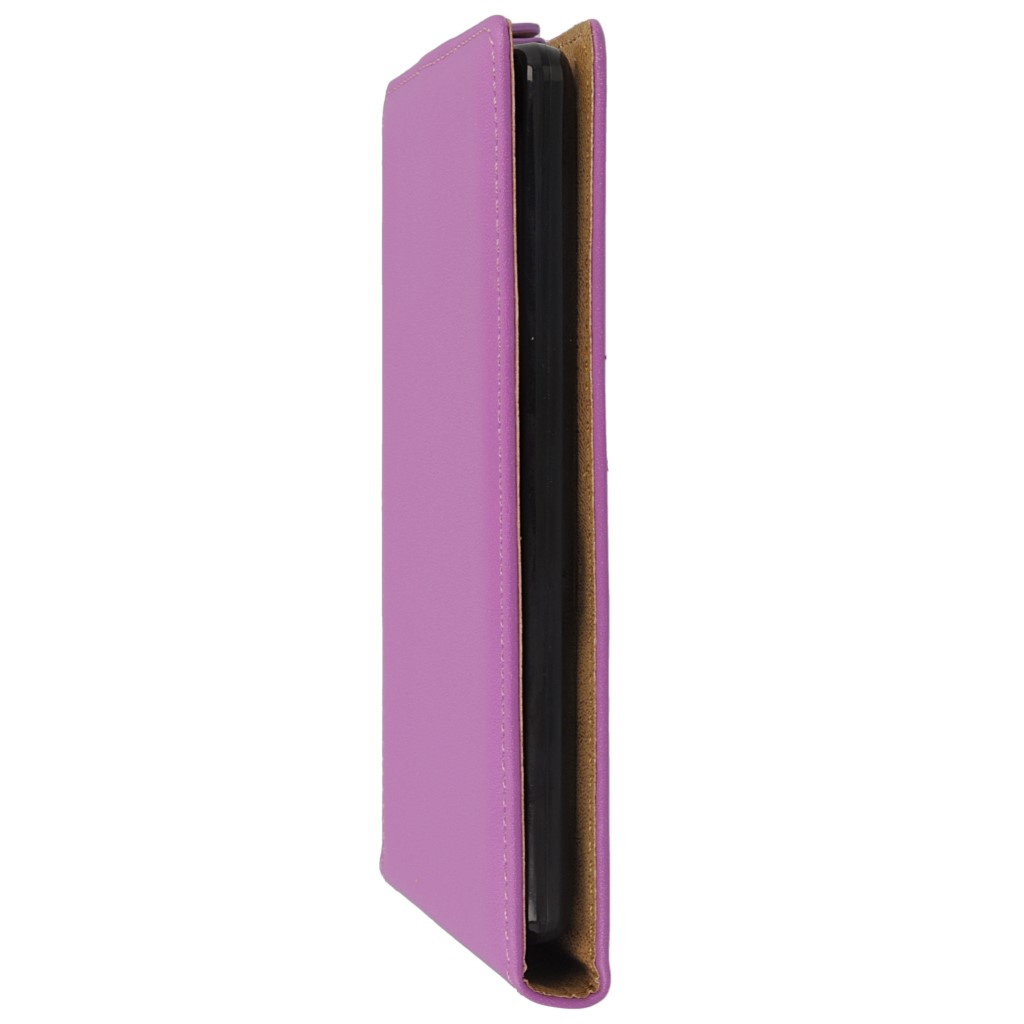 Pokrowiec z klapk na magnes Prestige Slim Flexi fioletowy LG G3 mini / 6