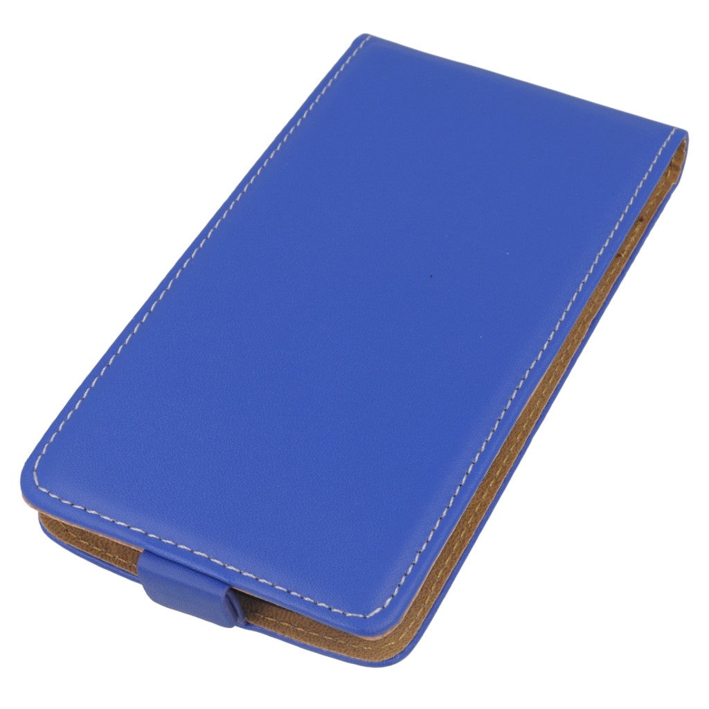 Pokrowiec z klapk na magnes Prestige Slim Flexi niebieski LG G3 mini / 3