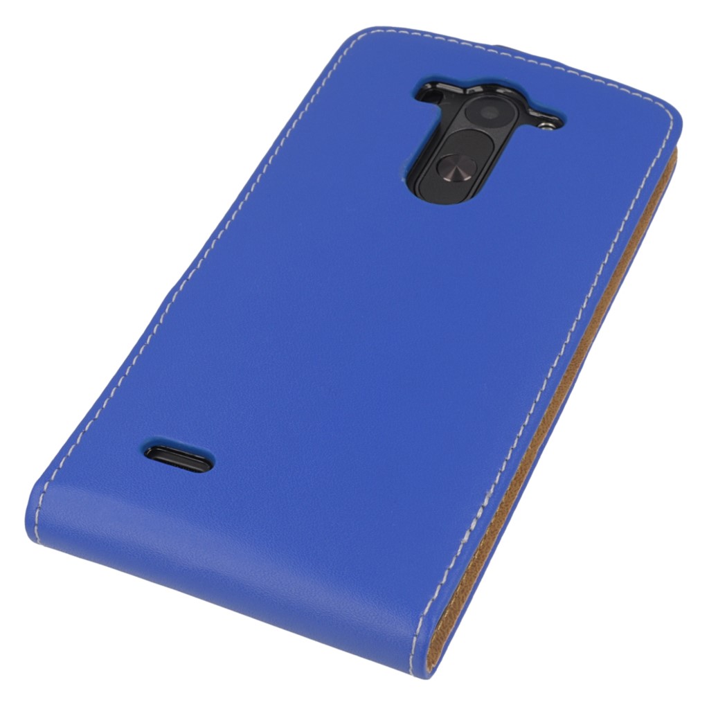 Pokrowiec z klapk na magnes Prestige Slim Flexi niebieski LG G3 mini / 5