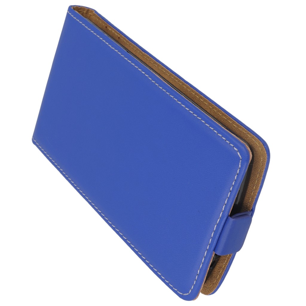 Pokrowiec z klapk na magnes Prestige Slim Flexi niebieski LG G3 mini / 8