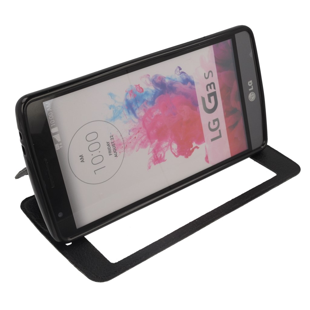 Pokrowiec etui Smart View czarne LG G3 mini / 6