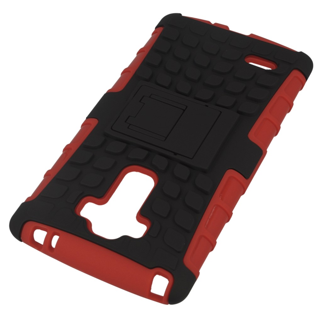 Pokrowiec etui pancerne Hybrid Case czerwony LG G4 Stylus / 2