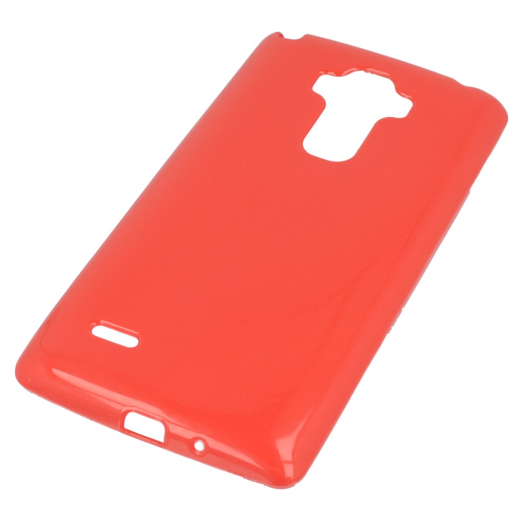 Pokrowiec silikonowe etui BACK CASE czerwone LG G4 Stylus