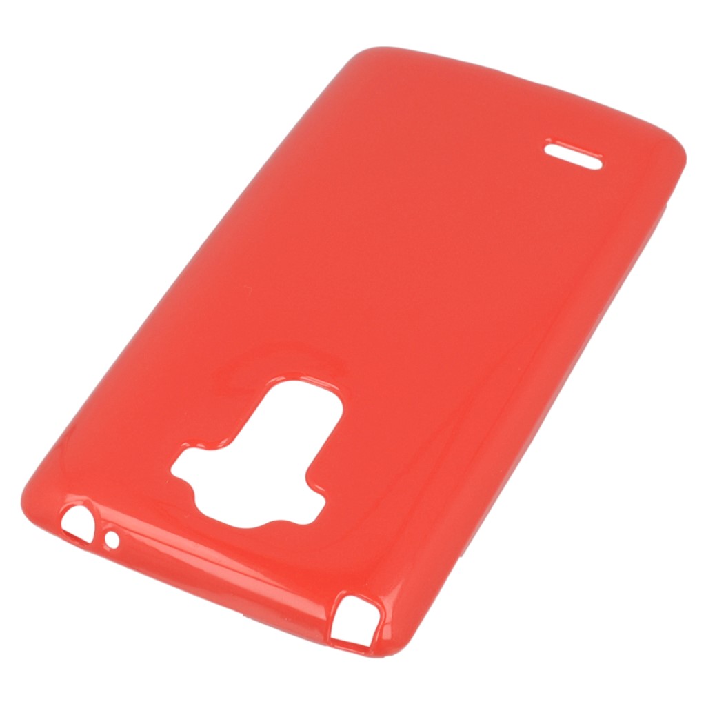 Pokrowiec silikonowe etui BACK CASE czerwone LG G4 Stylus / 2
