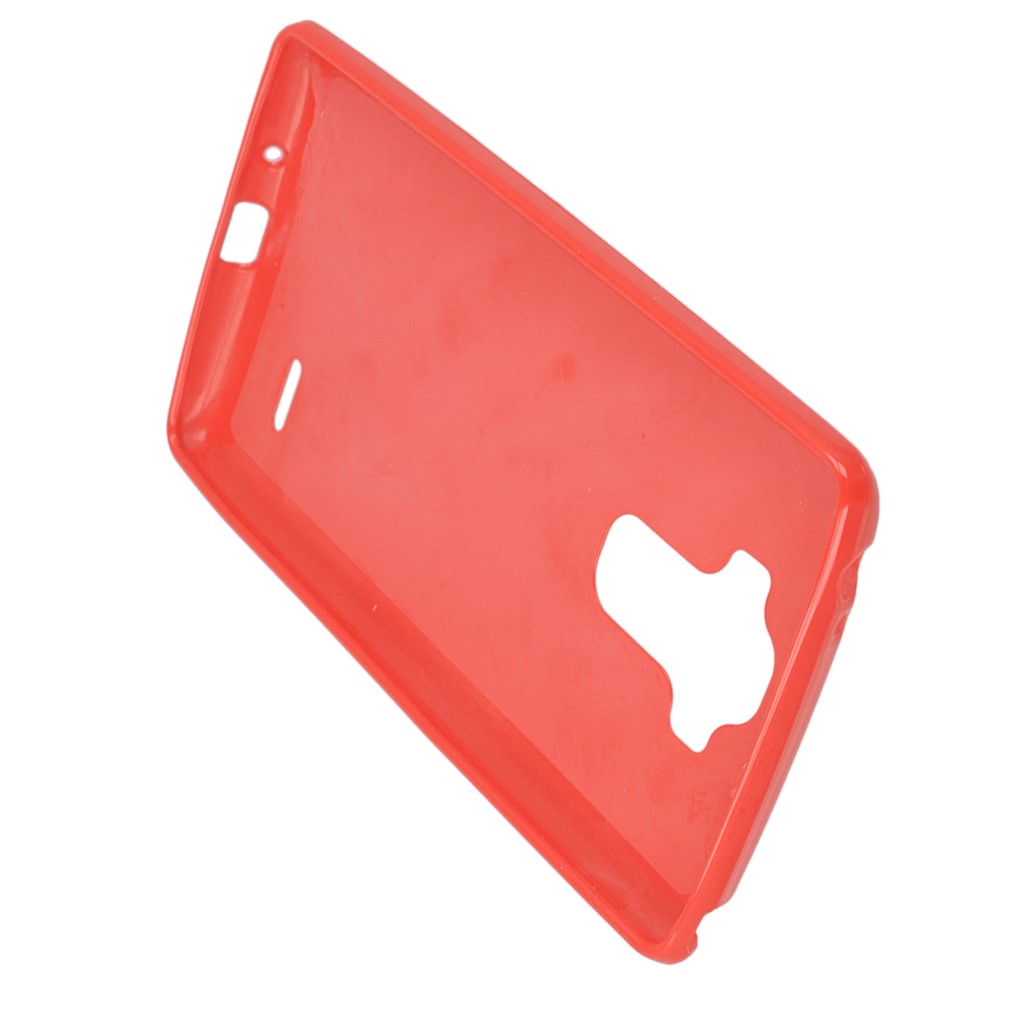Pokrowiec silikonowe etui BACK CASE czerwone LG G4 Stylus / 4