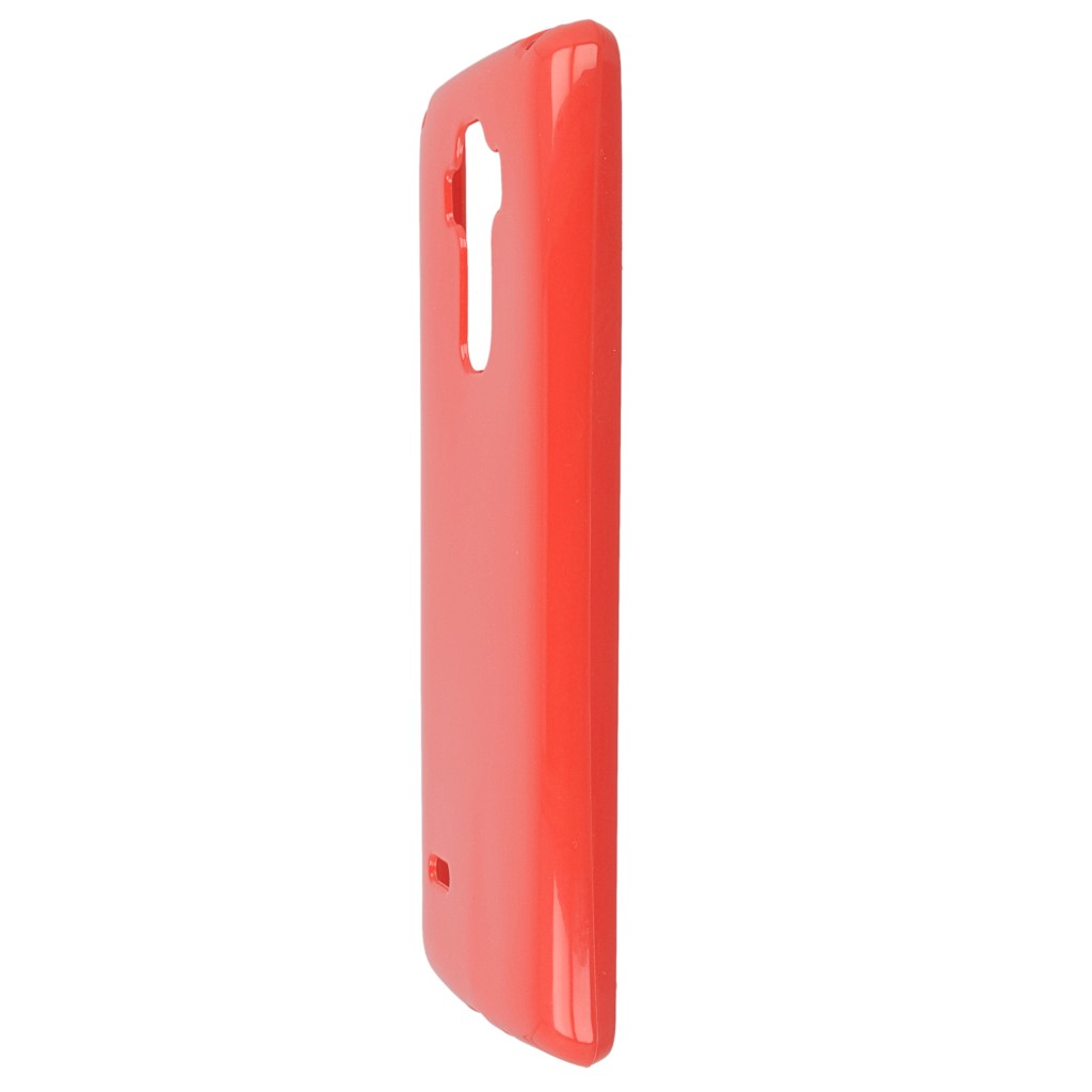 Pokrowiec silikonowe etui BACK CASE czerwone LG G4 Stylus / 6