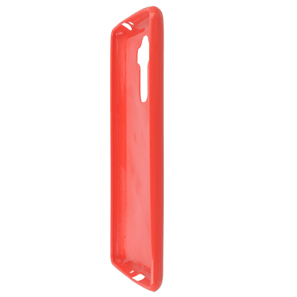 Pokrowiec silikonowe etui BACK CASE czerwone LG G4 Stylus / 7
