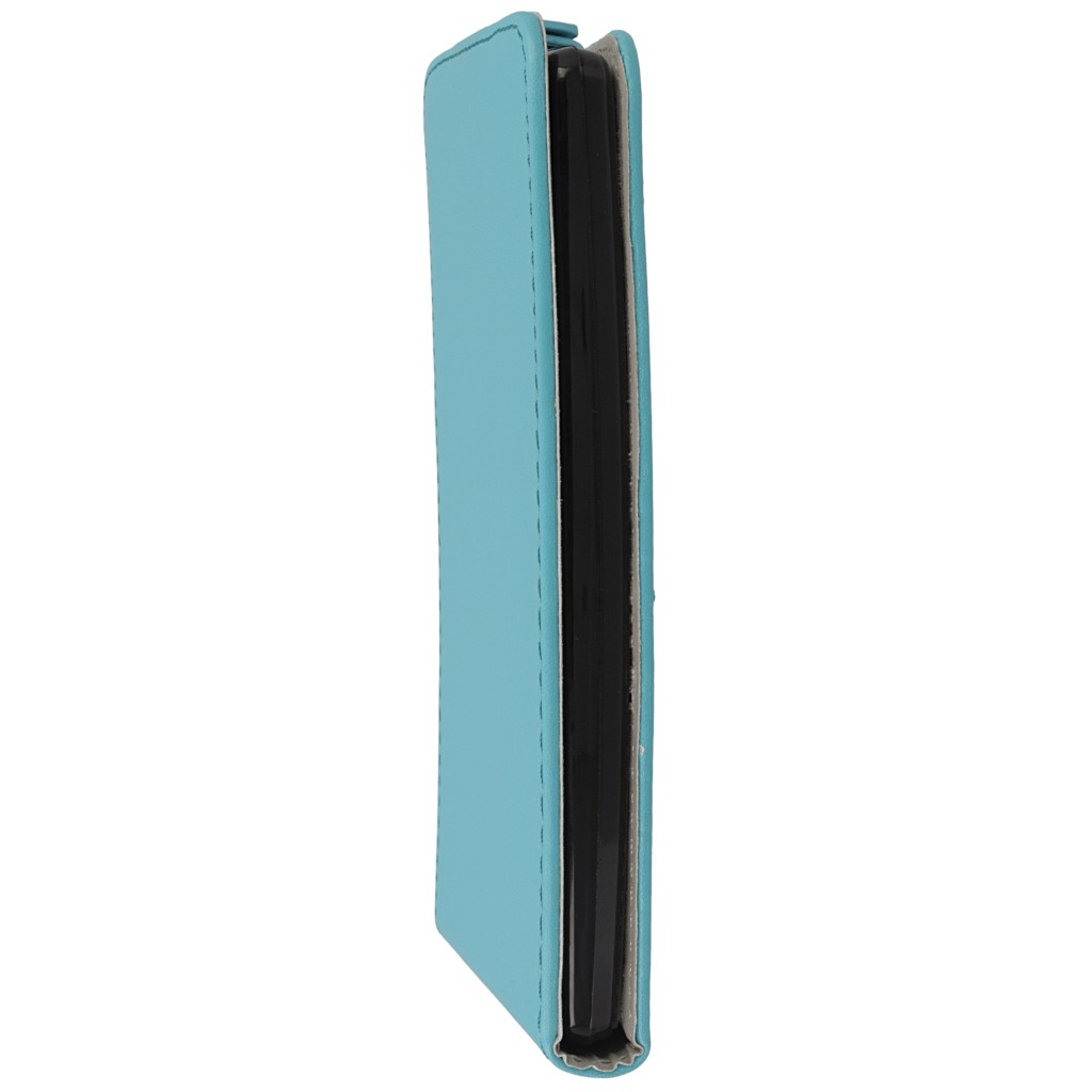Pokrowiec z klapk na magnes Prestige Slim Flexi jasny niebieski LG Magna / 6