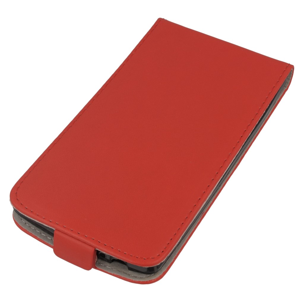 Pokrowiec z klapk na magnes Prestige Slim Flexi czerwony LG G4 Beat / 2
